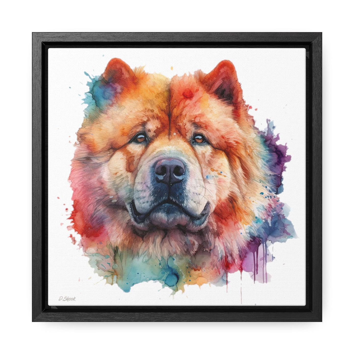 Chow Chow 2 Gallery Canvas Wraps, Square Frame