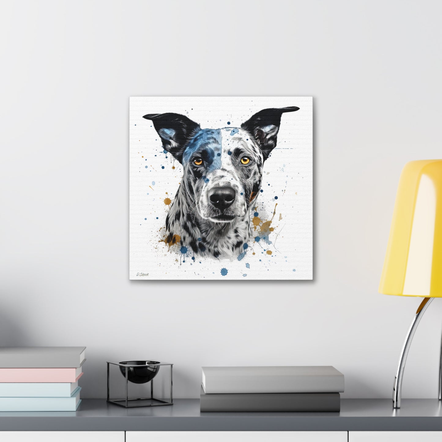 Blue Heeler 4 Canvas Gallery Wraps