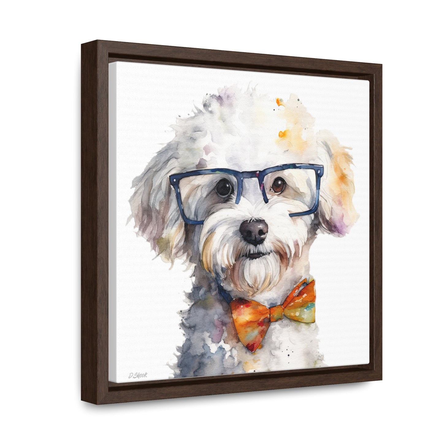 Bichon Frise 4 Gallery Canvas Wraps, Square Frame