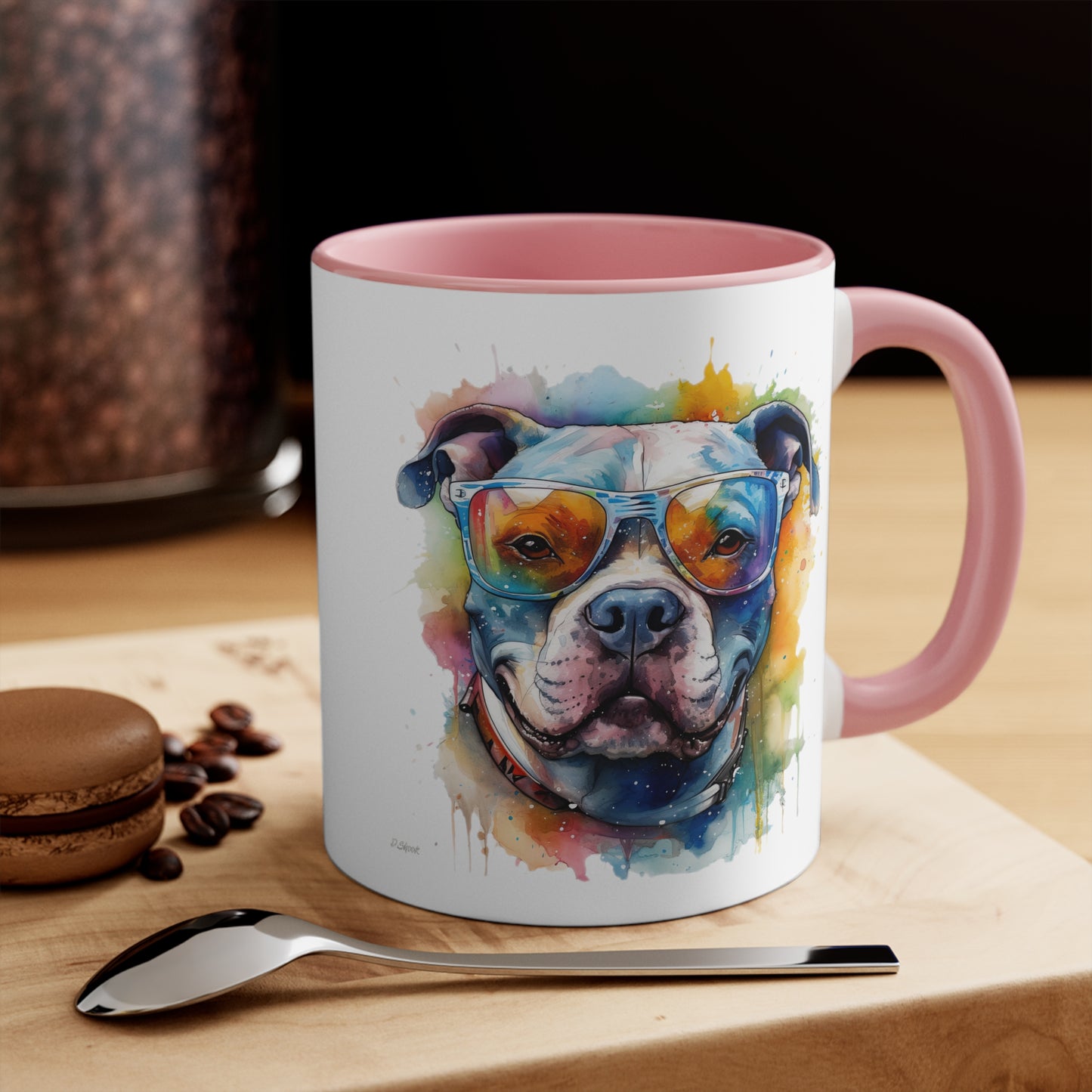 Pitbull 4 Accent Mugs