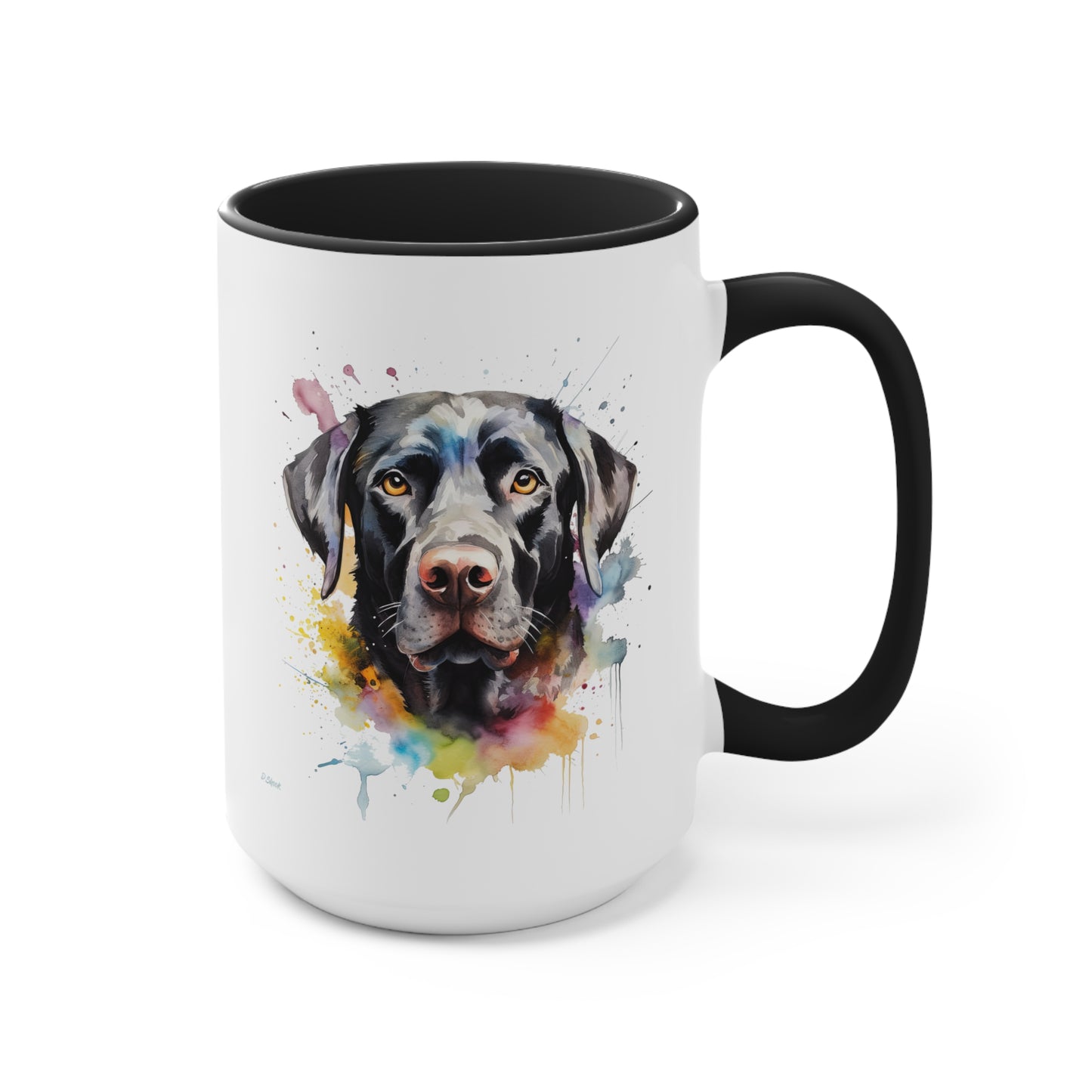 Black Lab 6 Accent Mugs