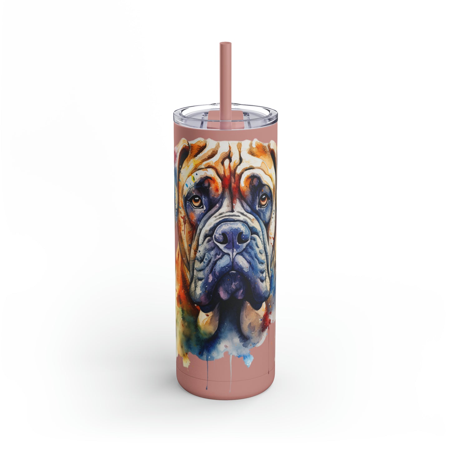 Bullmastiff 3 Maars Maker Skinny Matte Tumbler, 20oz
