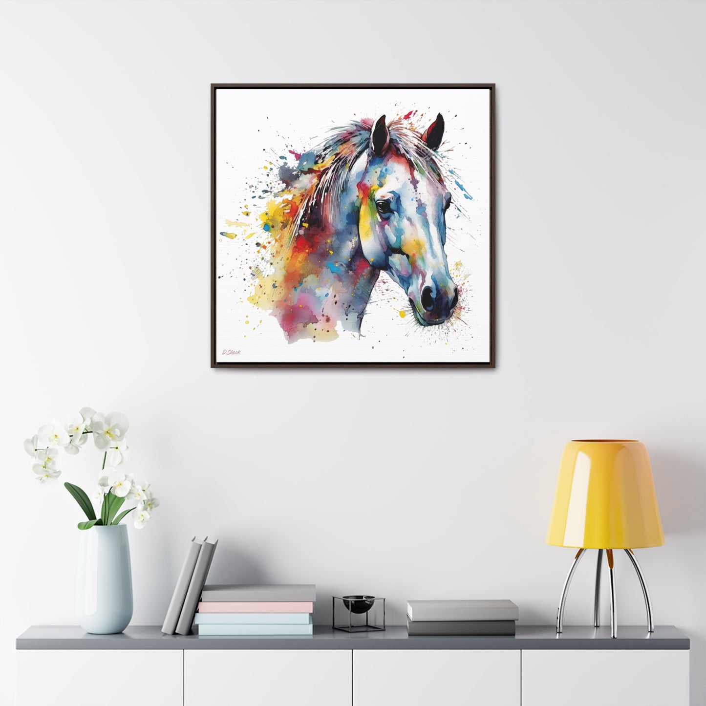 Horse Rescue 14 Gallery Canvas Wraps, Square Frame