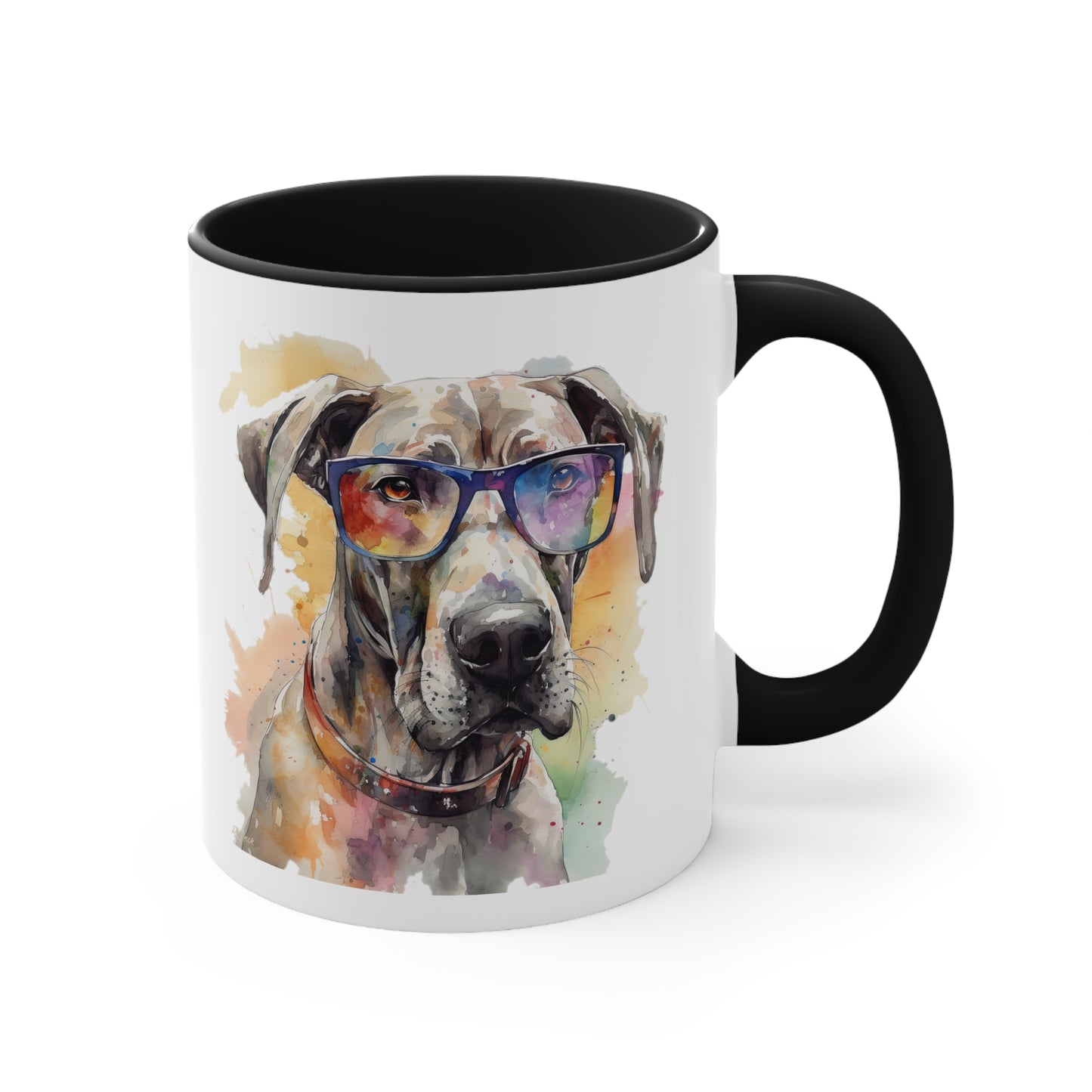 Great Dane 4 Accent Mugs