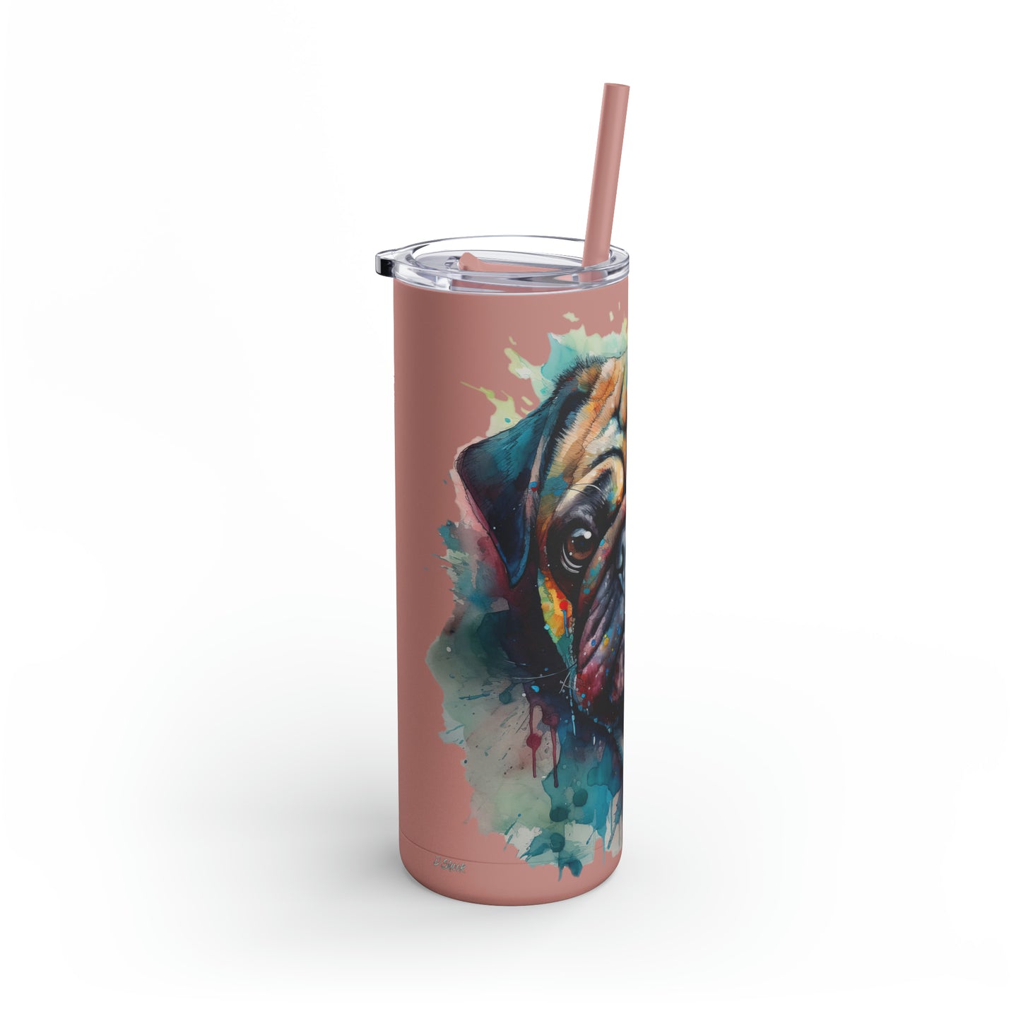 Pug 4 Maars Maker Skinny Matte Tumbler, 20oz