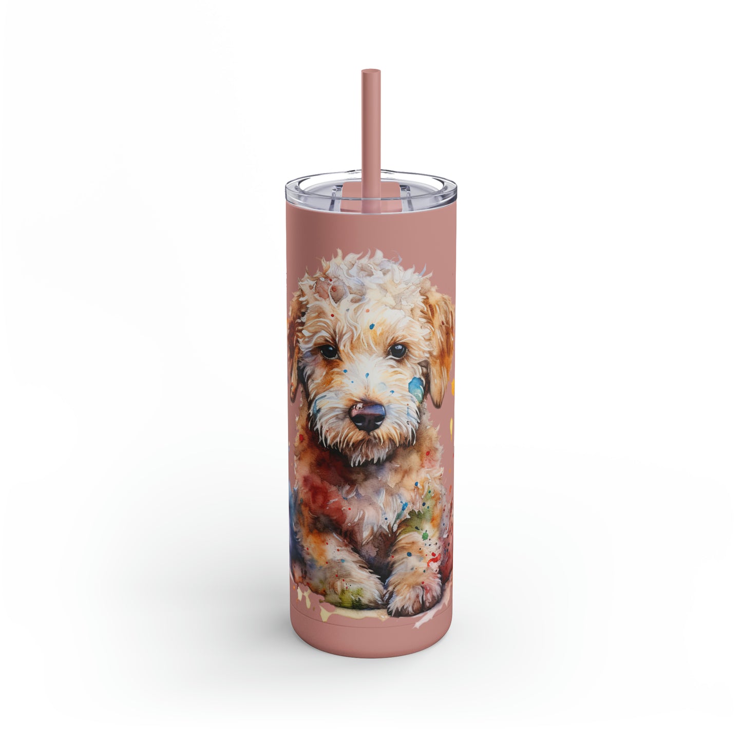 Mini Golden Doodle 1 Maars Maker Skinny Matte Tumbler, 20oz