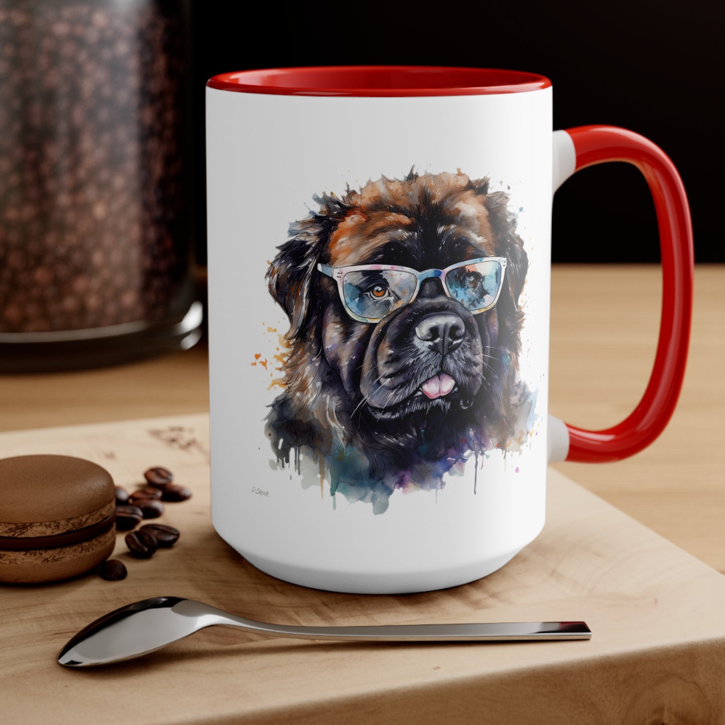 Newfoundland Dog 5 Accent Mugs