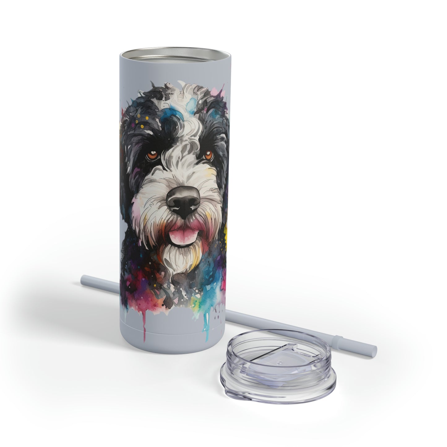 Portuguese Water Dog 1 Maars Maker Skinny Matte Tumbler, 20oz