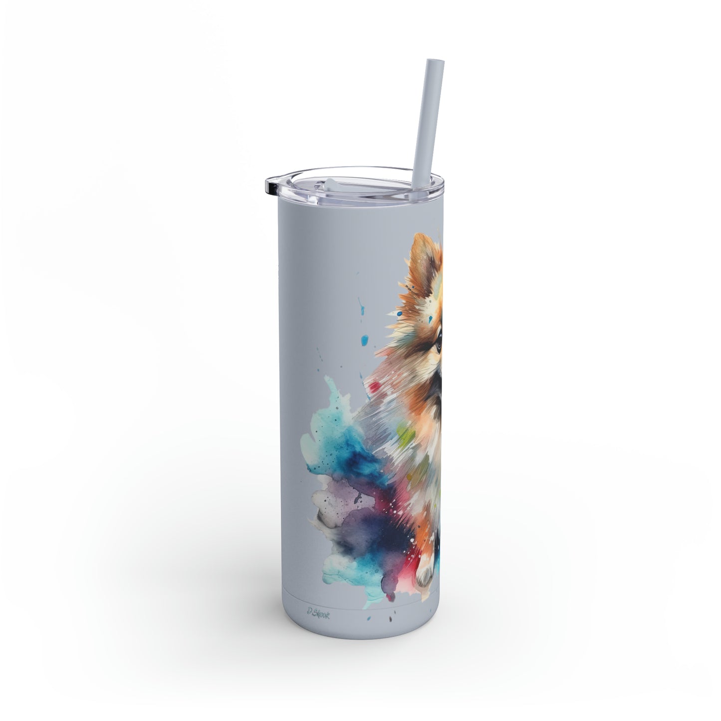 Pomeranian 2 Maars Maker Skinny Matte Tumbler, 20oz
