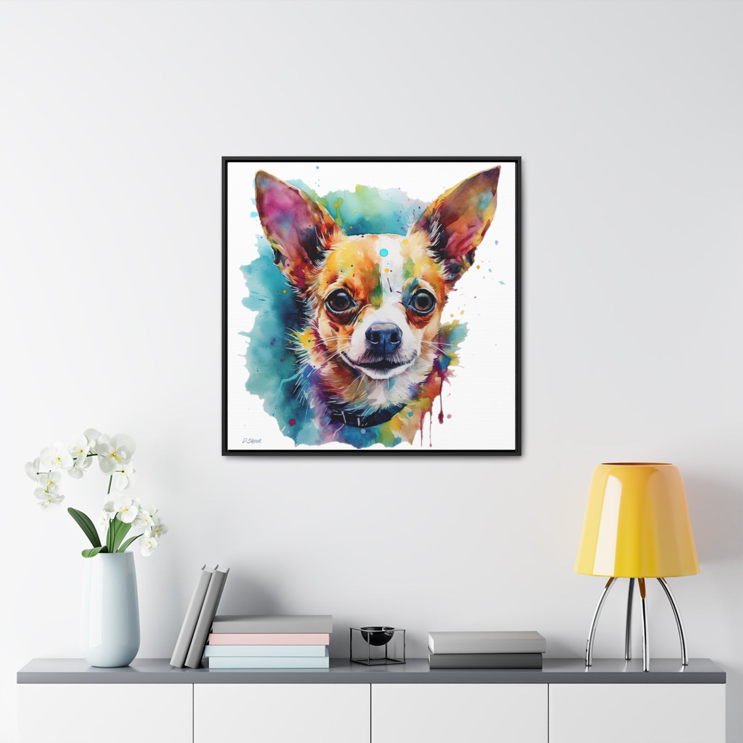 Chihuahua 1 Gallery Canvas Wraps, Square Frame