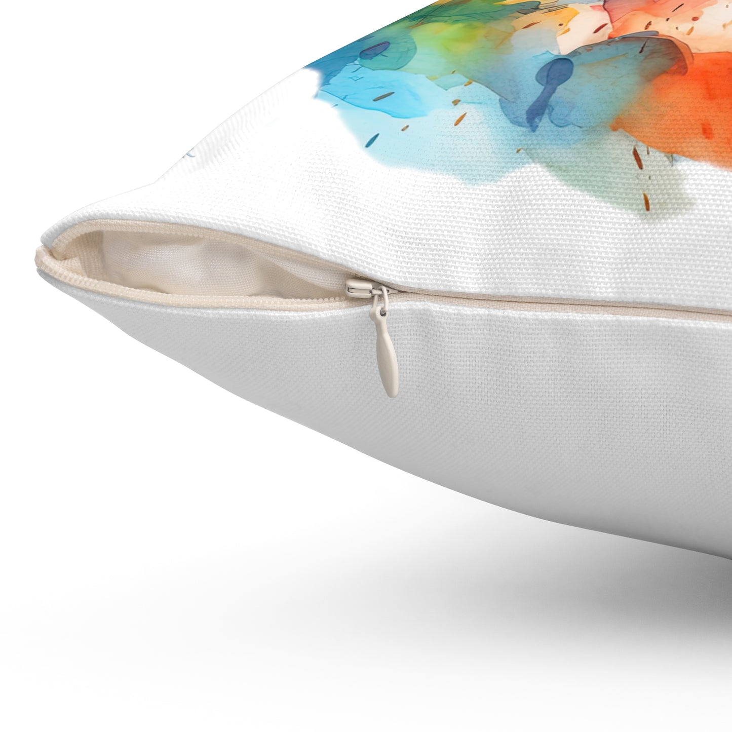 Chihuahua 6 Spun Polyester Square Pillow