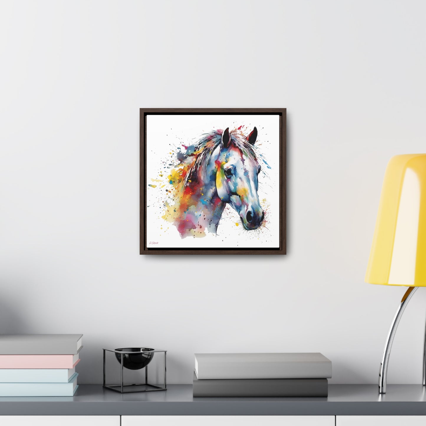Horse Rescue 14 Gallery Canvas Wraps, Square Frame