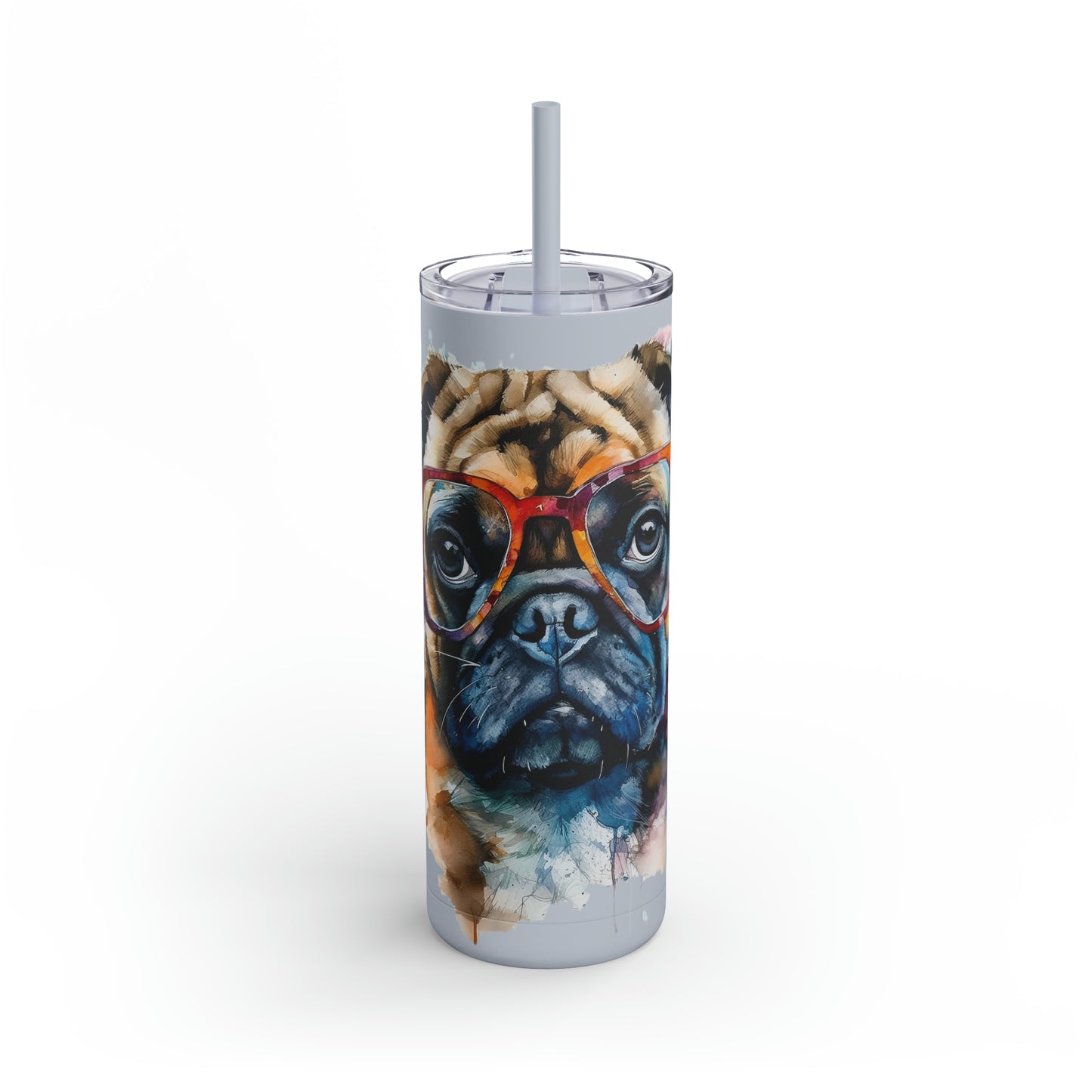 Pug 6 Maars Maker Skinny Matte Tumbler, 20oz