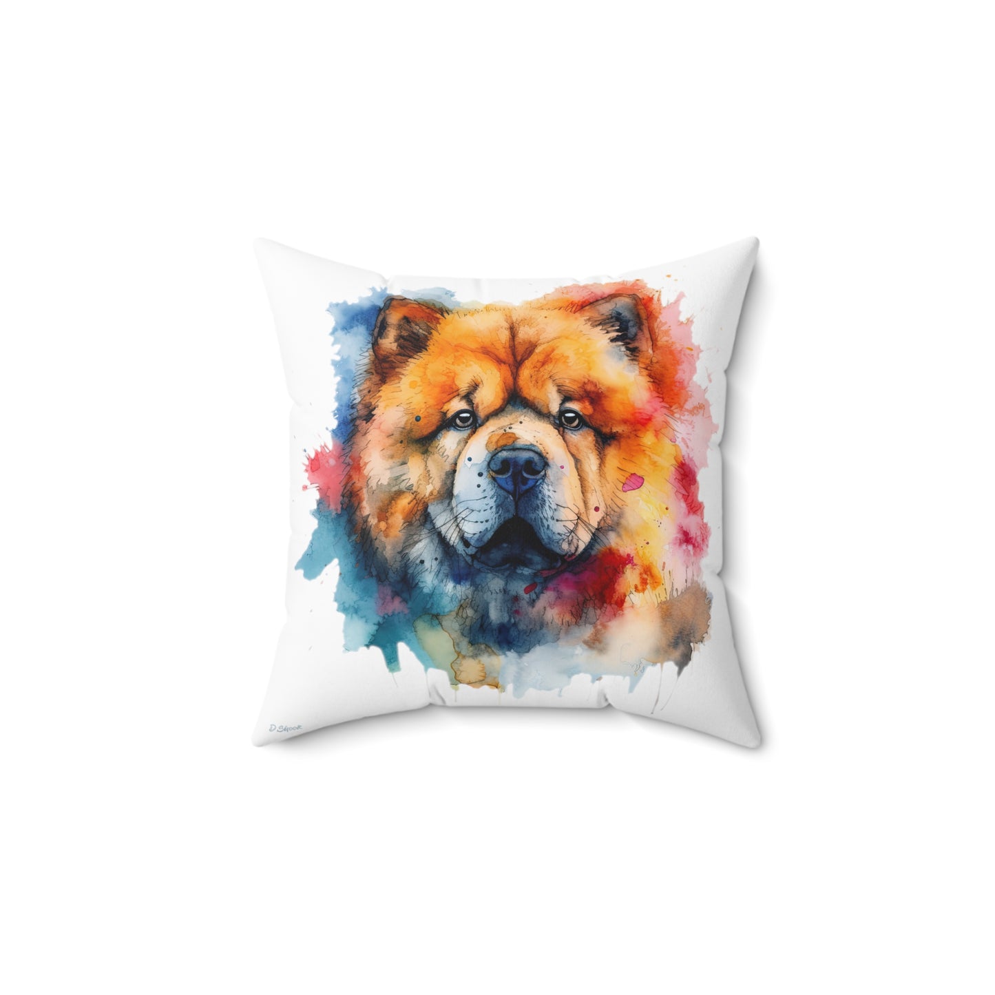 Chow Chow 1 Spun Polyester Square Pillow