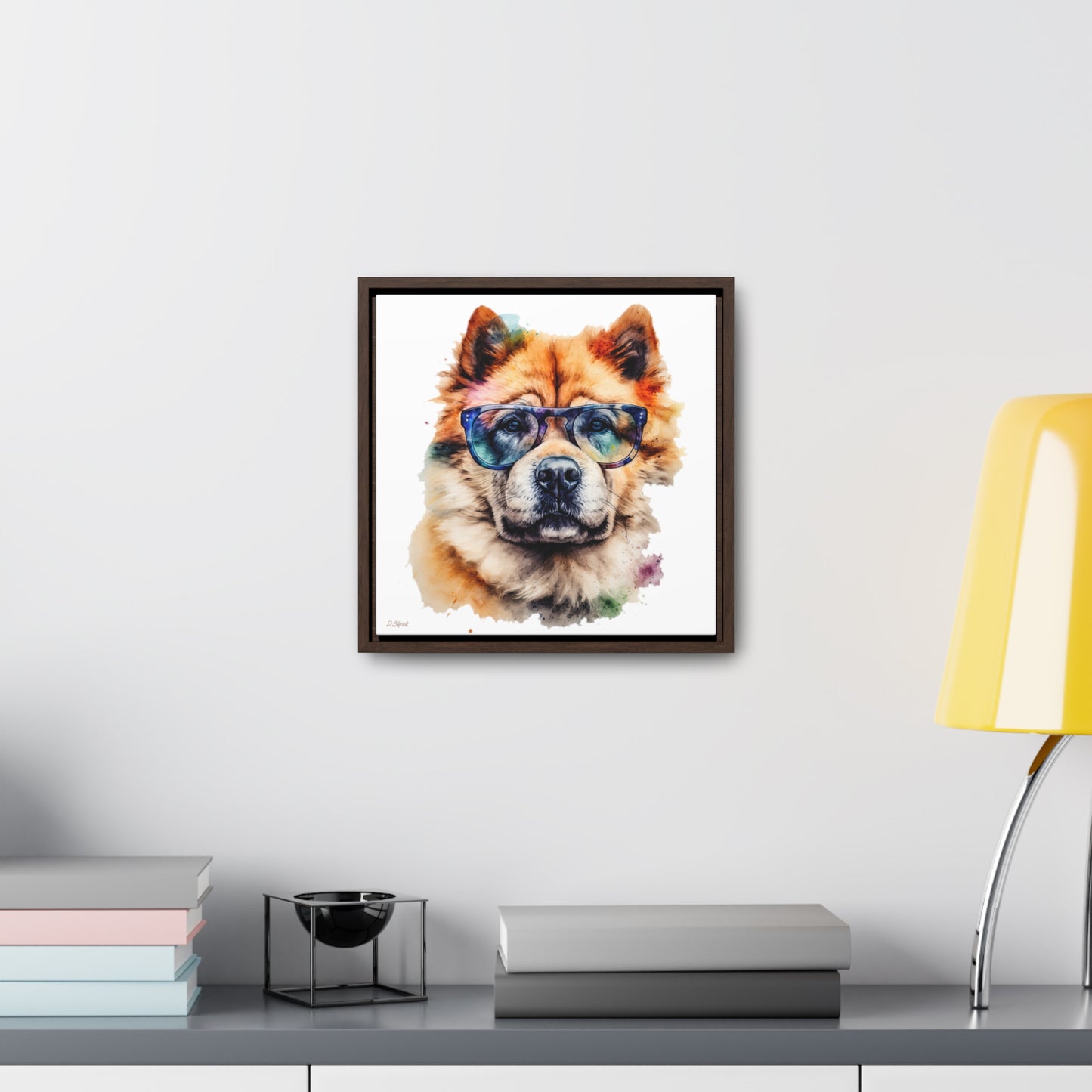 Chow Chow 5 Gallery Canvas Wraps, Square Frame
