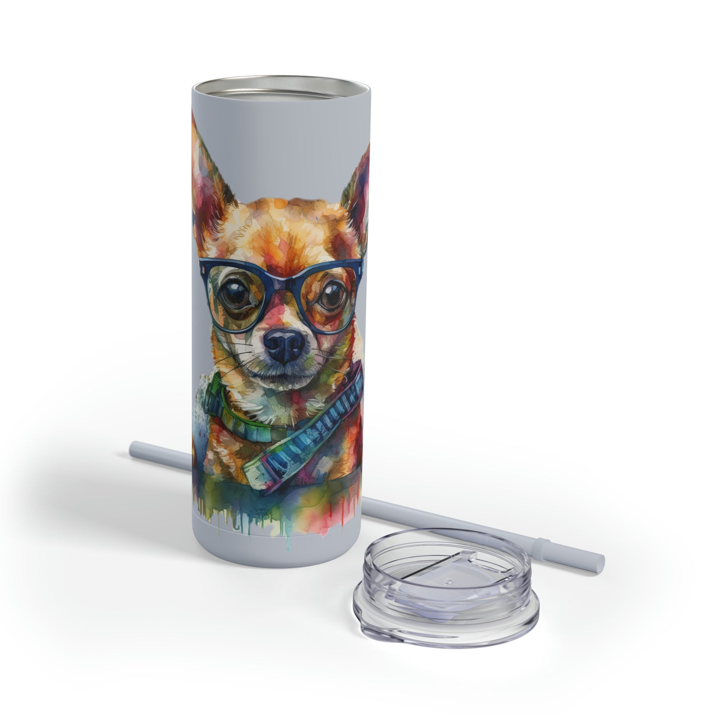 Chihuahua 4 Maars Maker Skinny Matte Tumbler, 20oz
