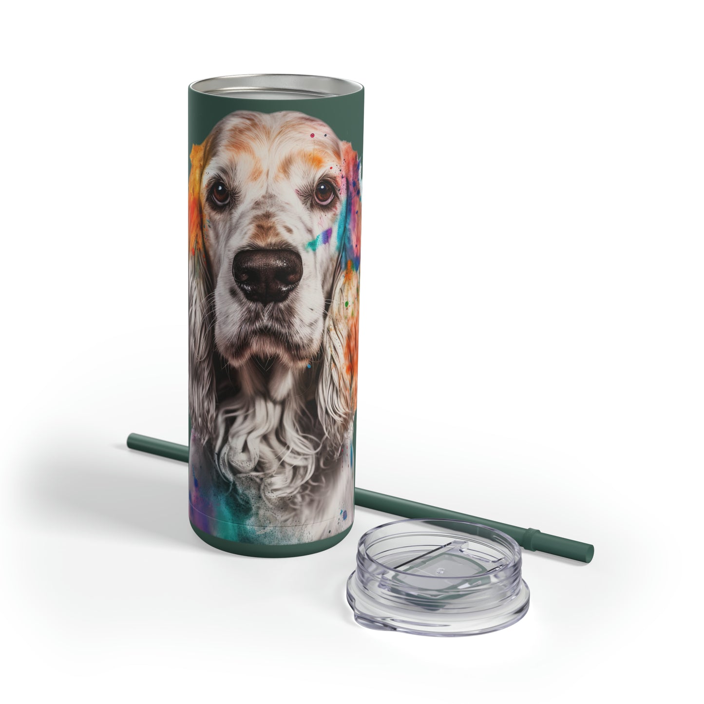 English Cocker Spaniel 3 Maars Maker Skinny Matte Tumbler, 20oz