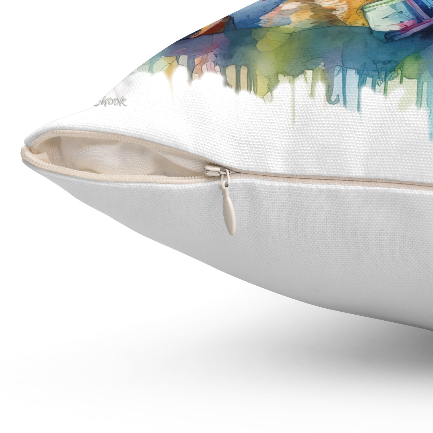 Chihuahua 4 Spun Polyester Square Pillow
