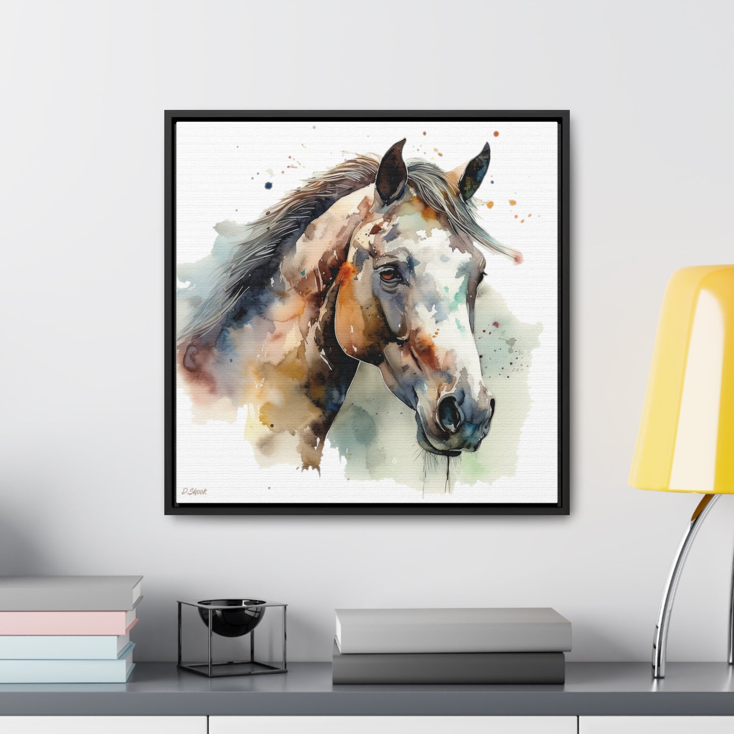 Horse Rescue 22 Gallery Canvas Wraps, Square Frame