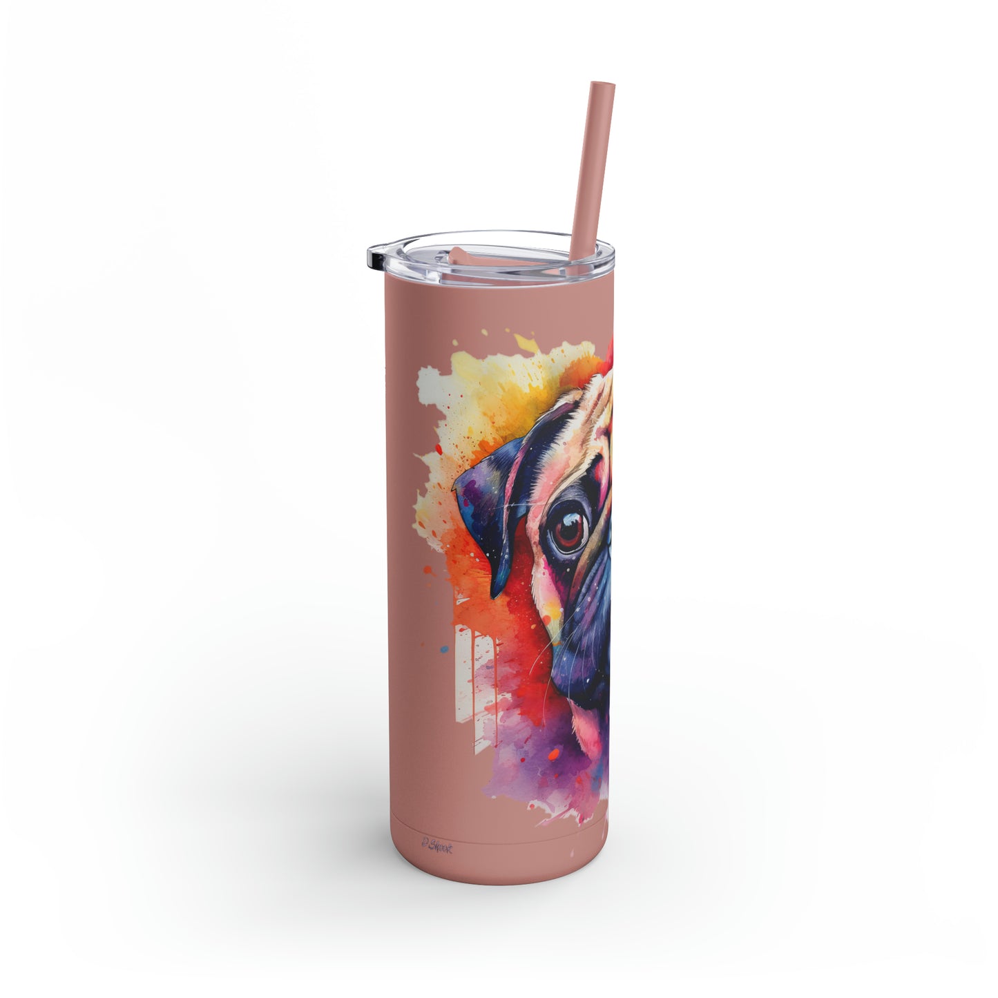 Pug 1 Maars Maker Skinny Matte Tumbler, 20oz