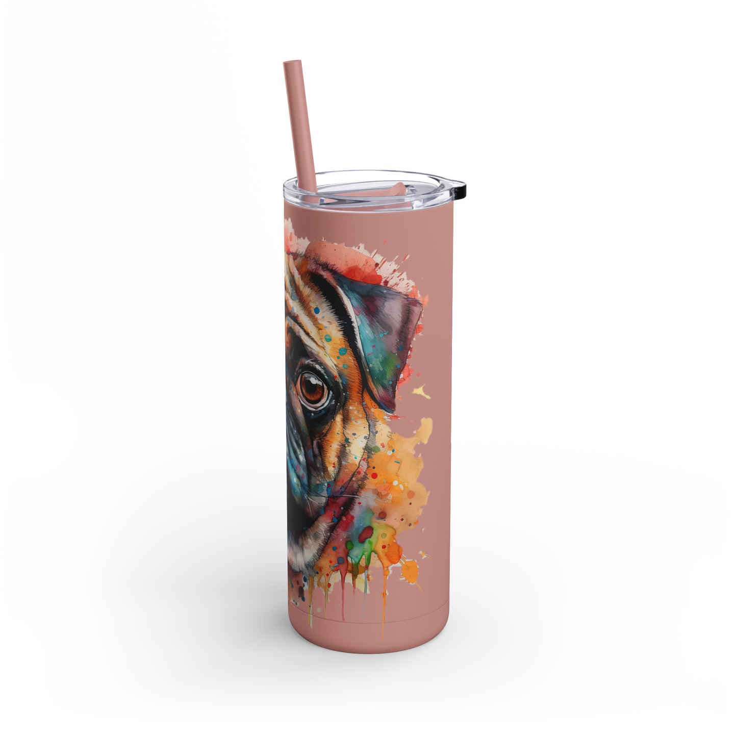 Pug 4 Maars Maker Skinny Matte Tumbler, 20oz