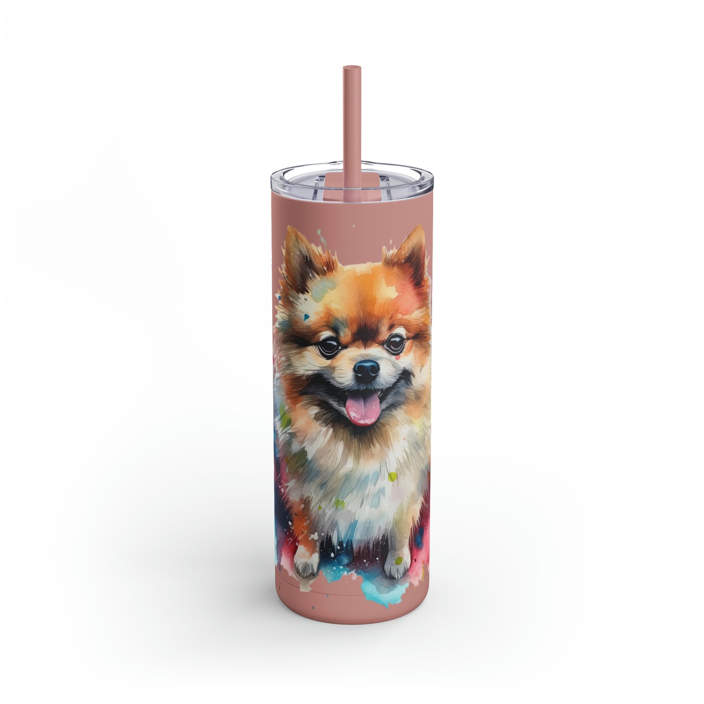 Pomeranian 2 Maars Maker Skinny Matte Tumbler, 20oz