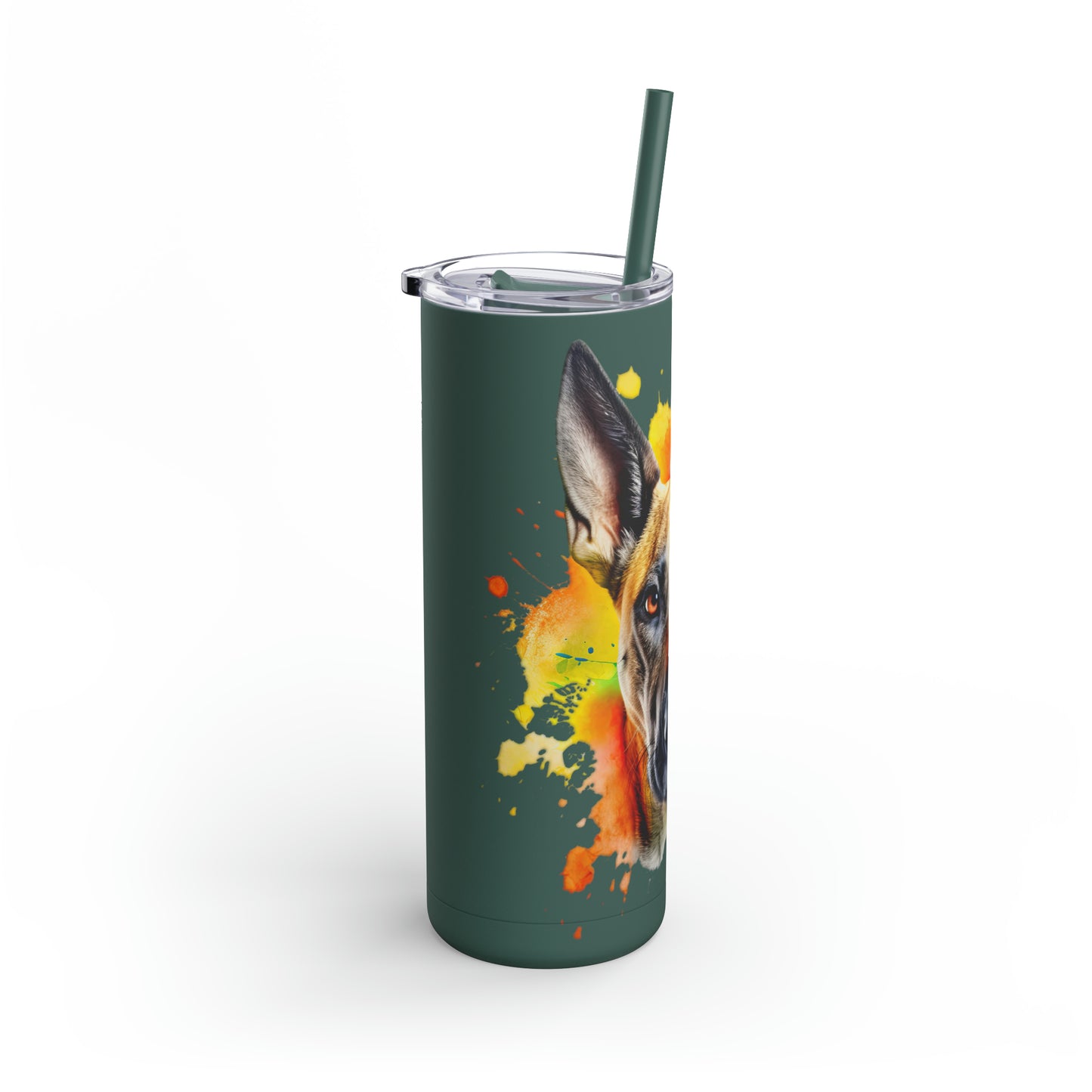 Belgium Malinois 3 Maars Maker Skinny Matte Tumbler, 20oz