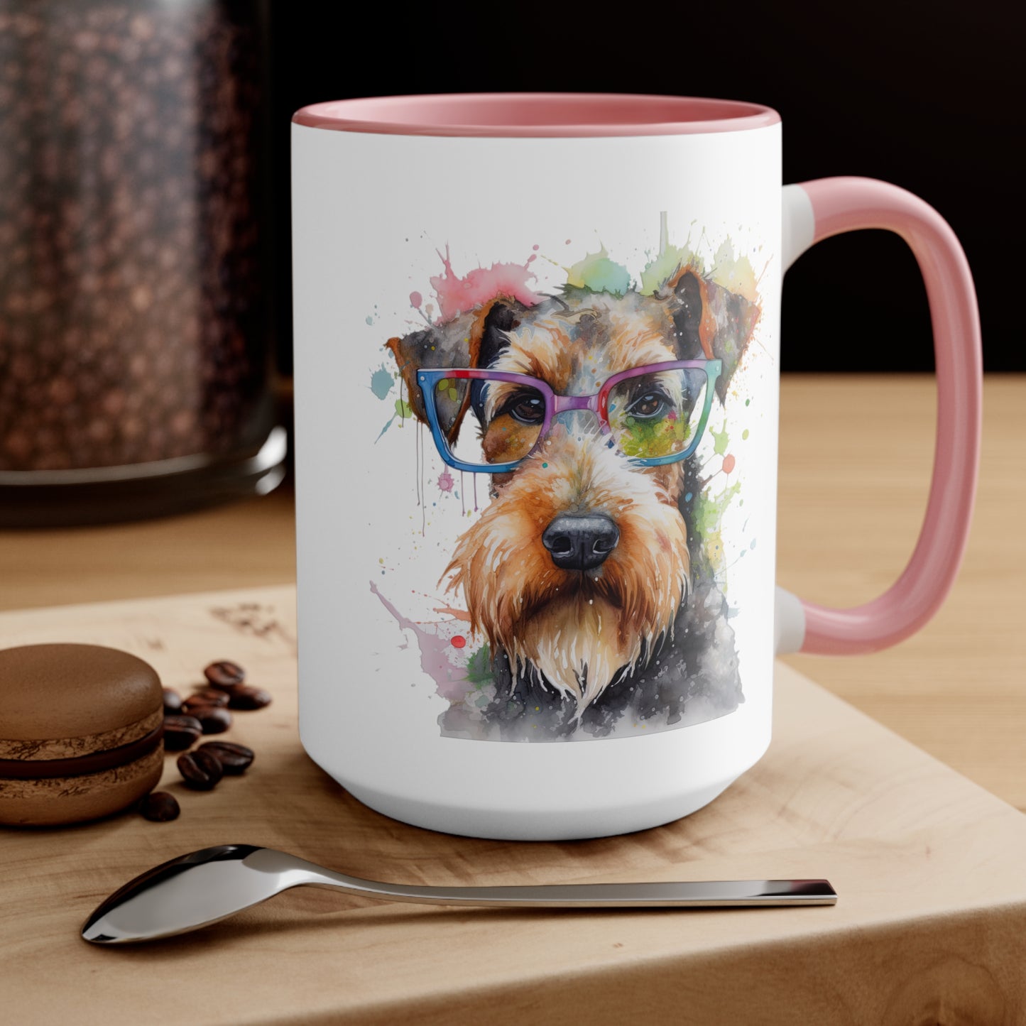 Airedale Terrier 6 Accent Mugs