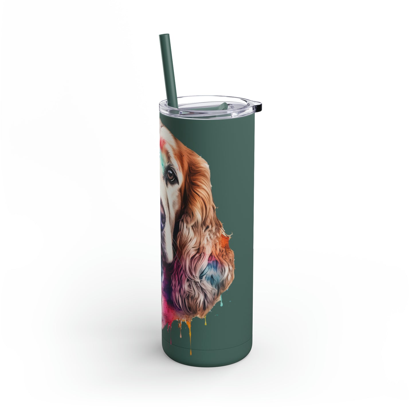 English Cocker Spaniel 2 Maars Maker Skinny Matte Tumbler, 20oz