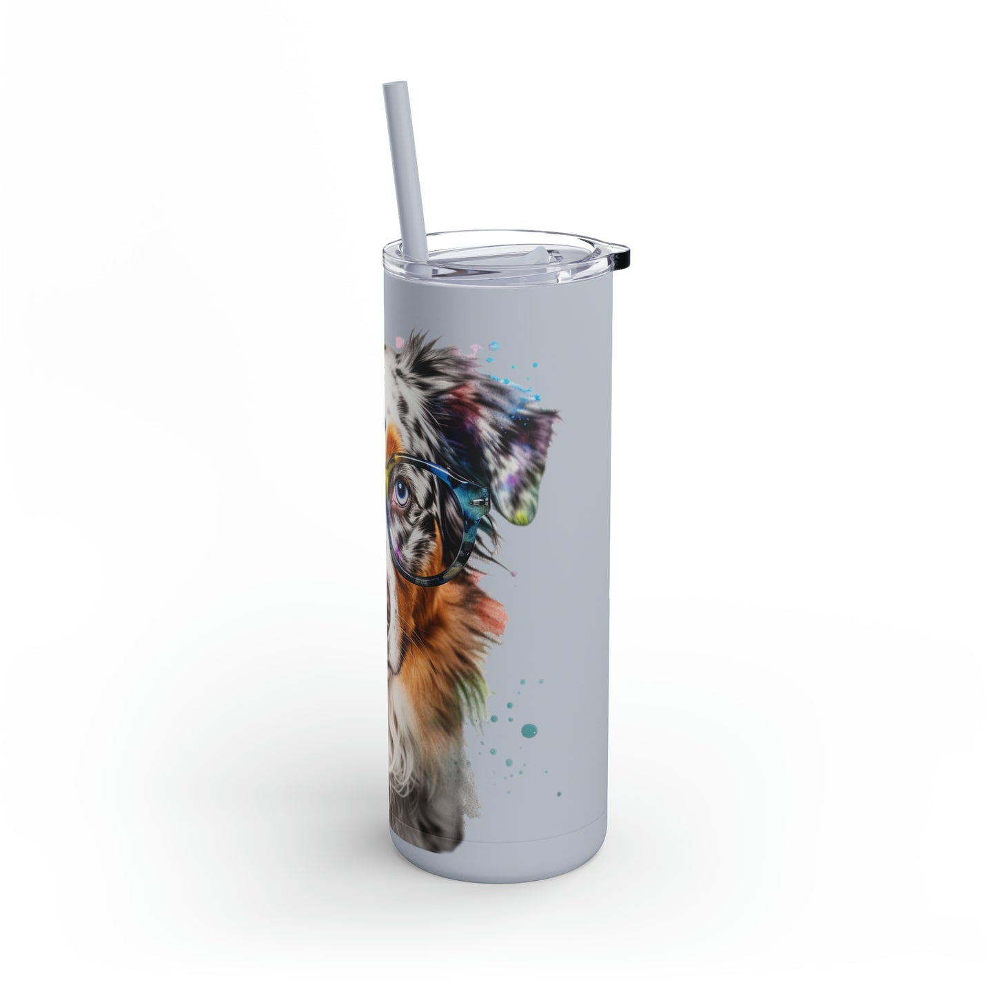 Australian Shepherd 4 Maars Maker Skinny Matte Tumbler, 20oz