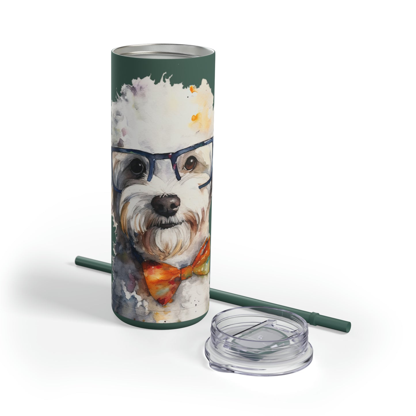 Bichon Frise 4 Maars Maker Skinny Matte Tumbler, 20oz
