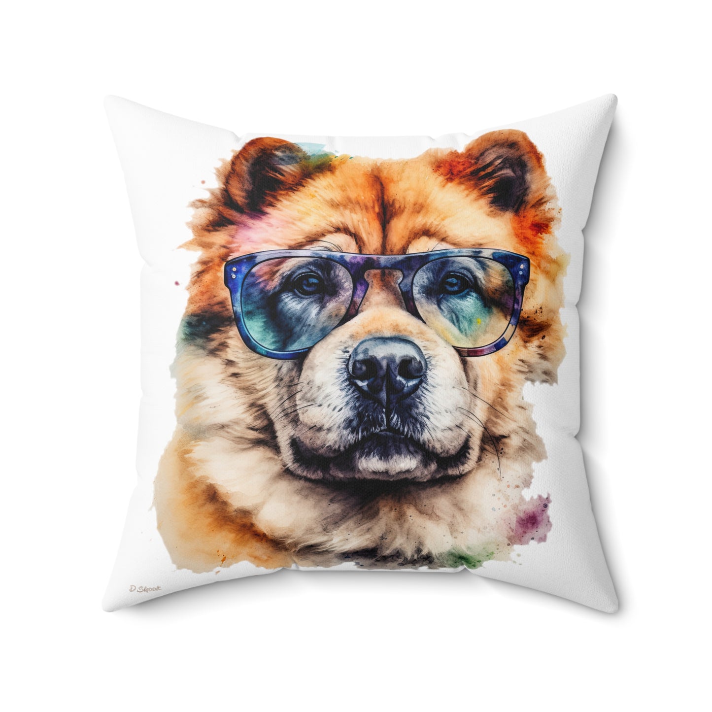 Chow Chow 5 Spun Polyester Square Pillow