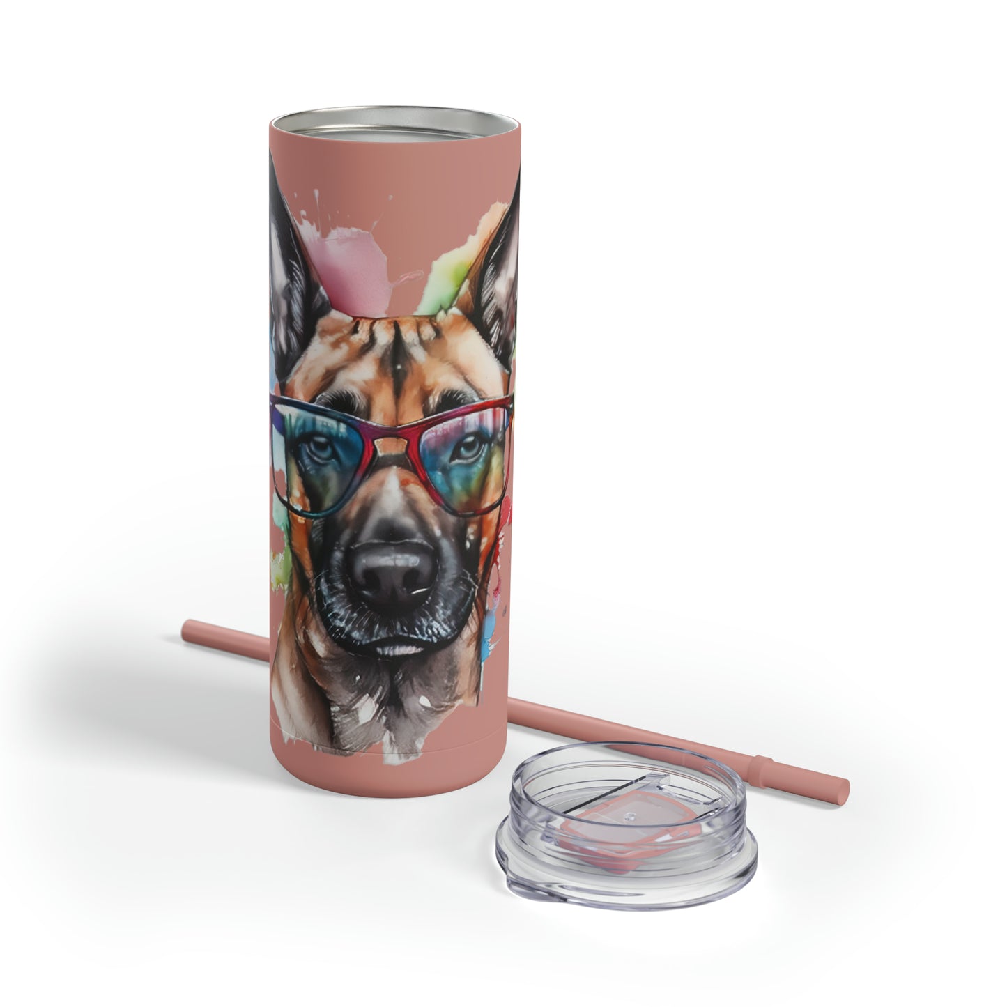 Belgium Malinois 5 Maars Maker Skinny Matte Tumbler, 20oz