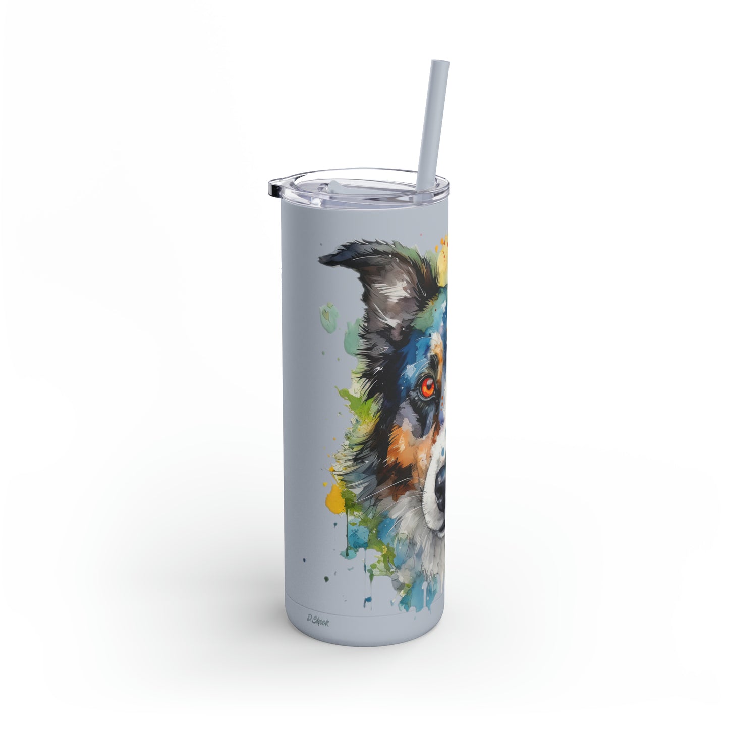 Border Collie 3 Maars Maker Skinny Matte Tumbler, 20oz