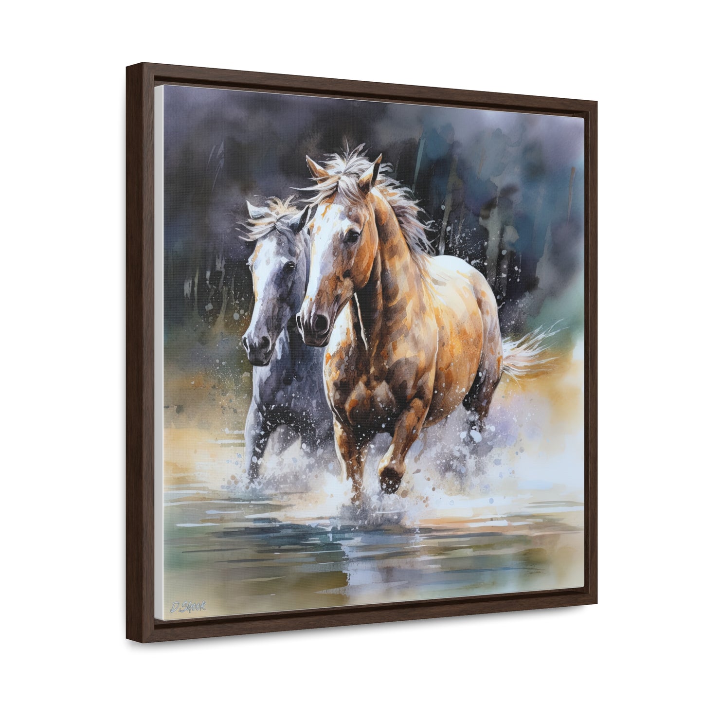 Horse Rescue 18 Gallery Canvas Wraps, Square Frame