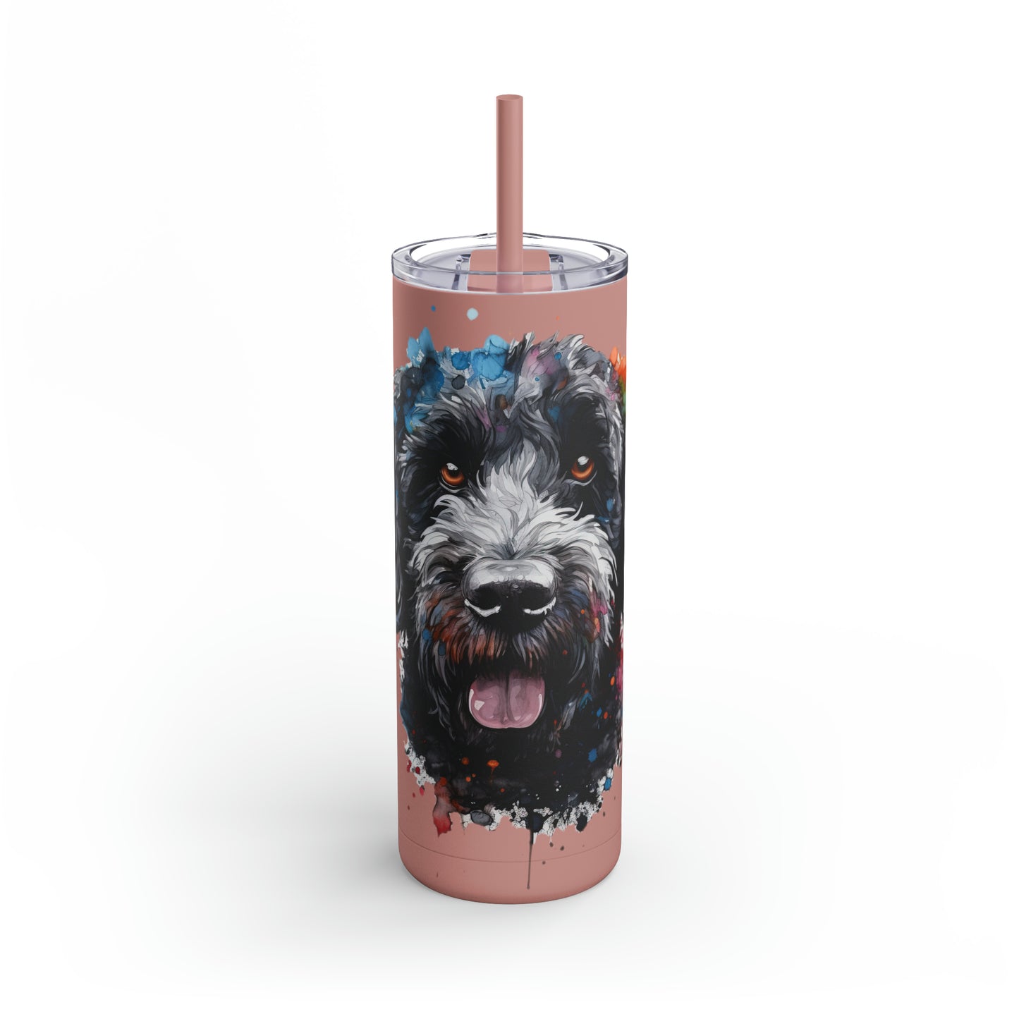 Portuguese Water Dog 4 Maars Maker Skinny Matte Tumbler, 20oz