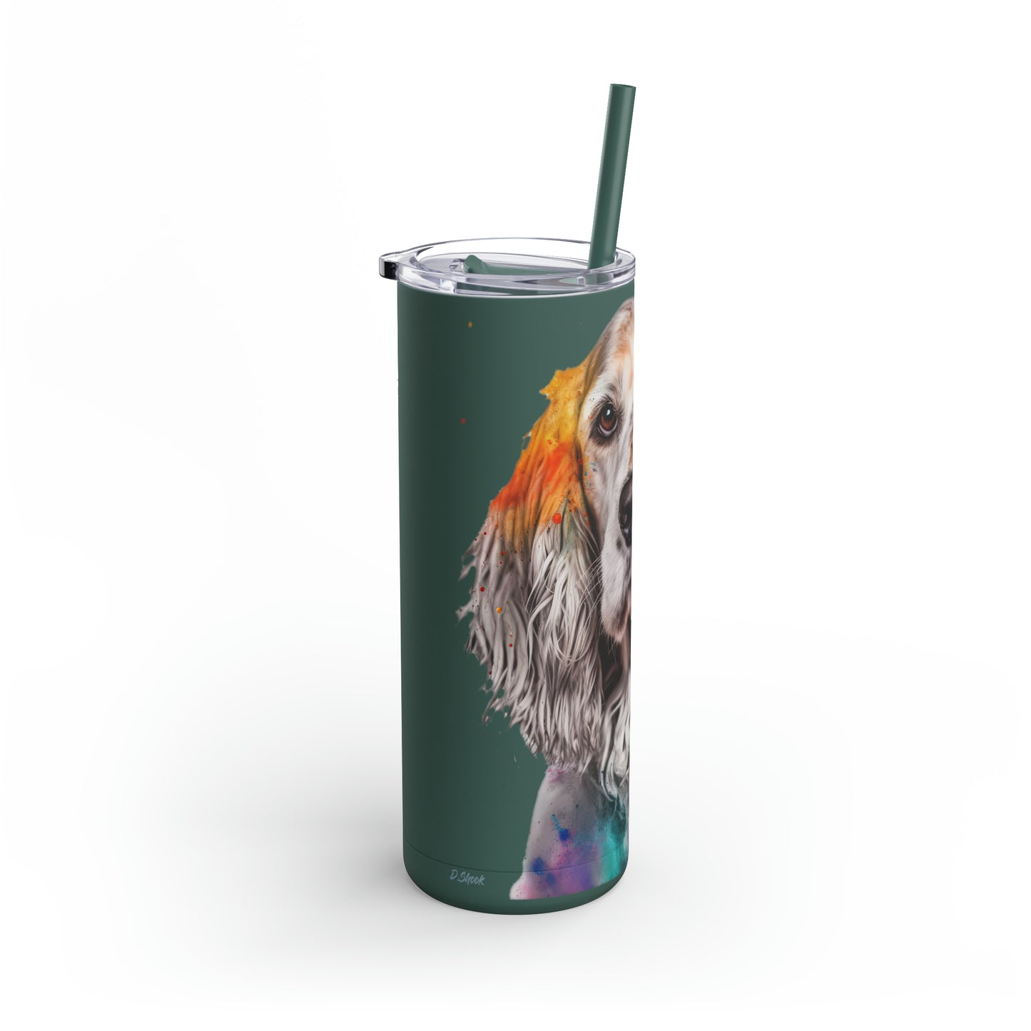English Cocker Spaniel 3 Maars Maker Skinny Matte Tumbler, 20oz
