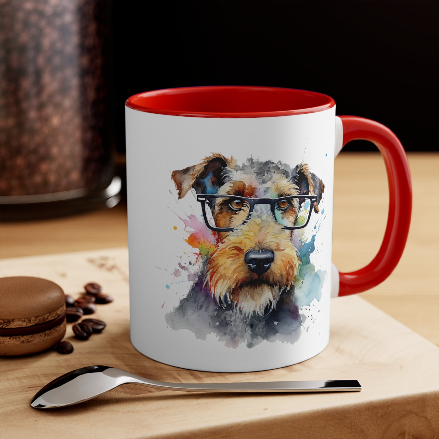 Airedale Terrier 7 Accent Mugs