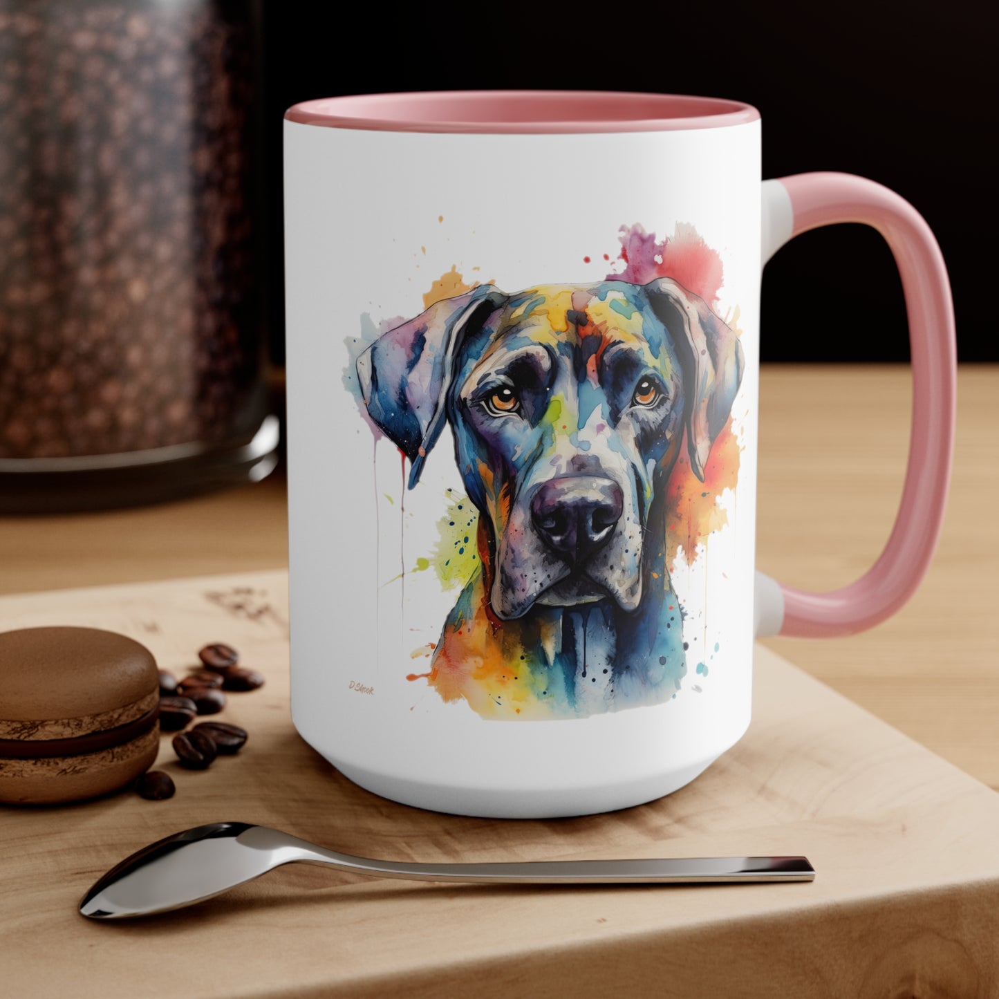 Great Dane 2 Accent Mugs