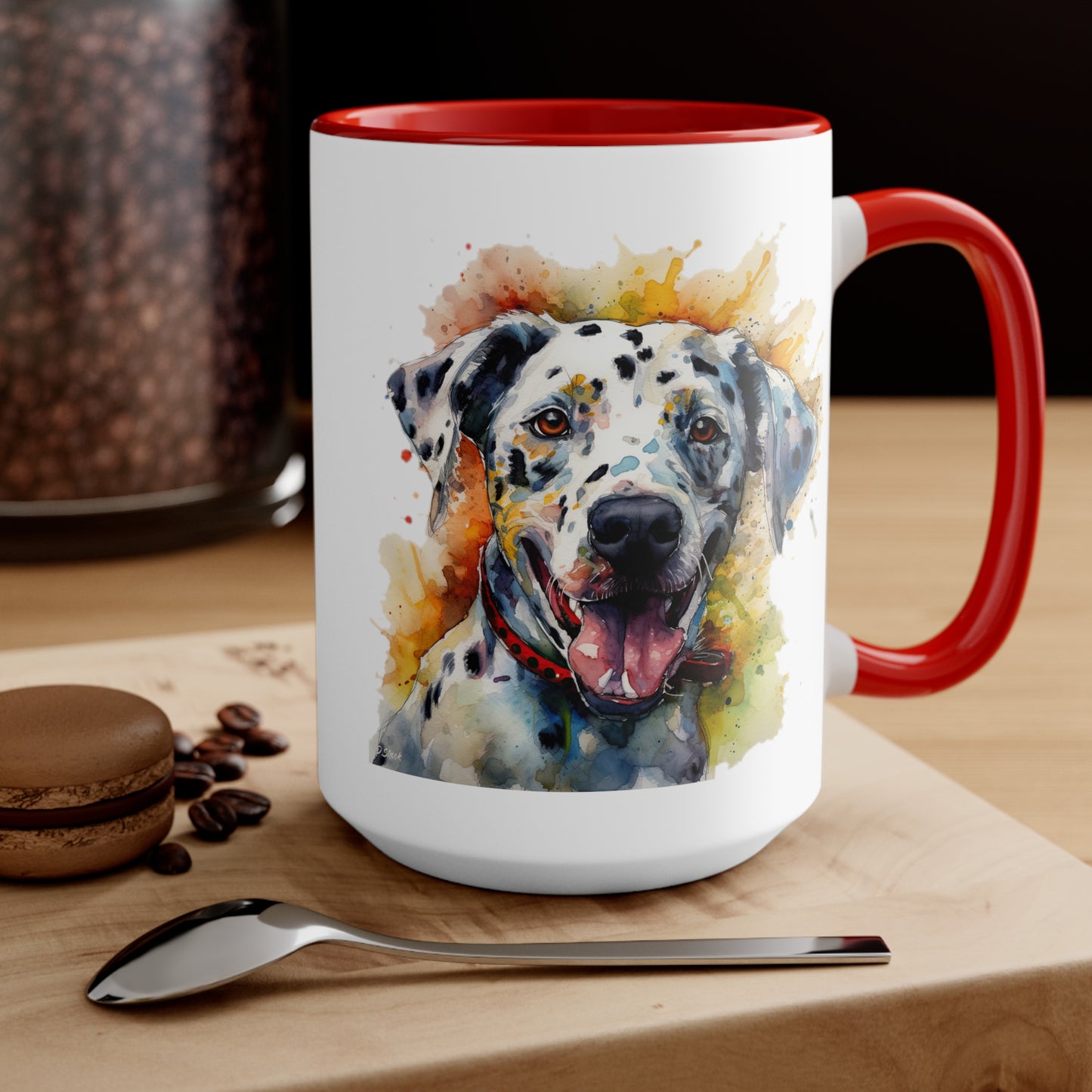 Dalmatian 2 Accent Mugs