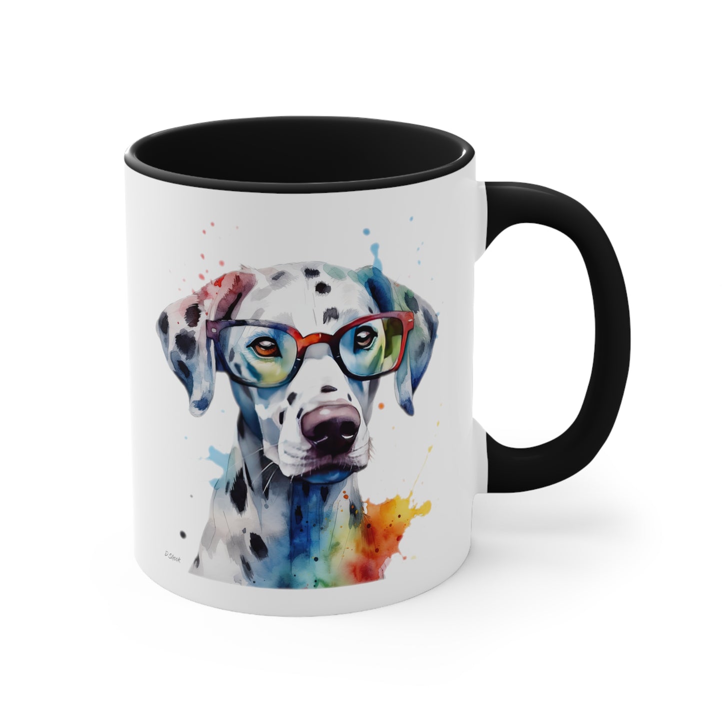 Dalmatian 4 Accent Mugs