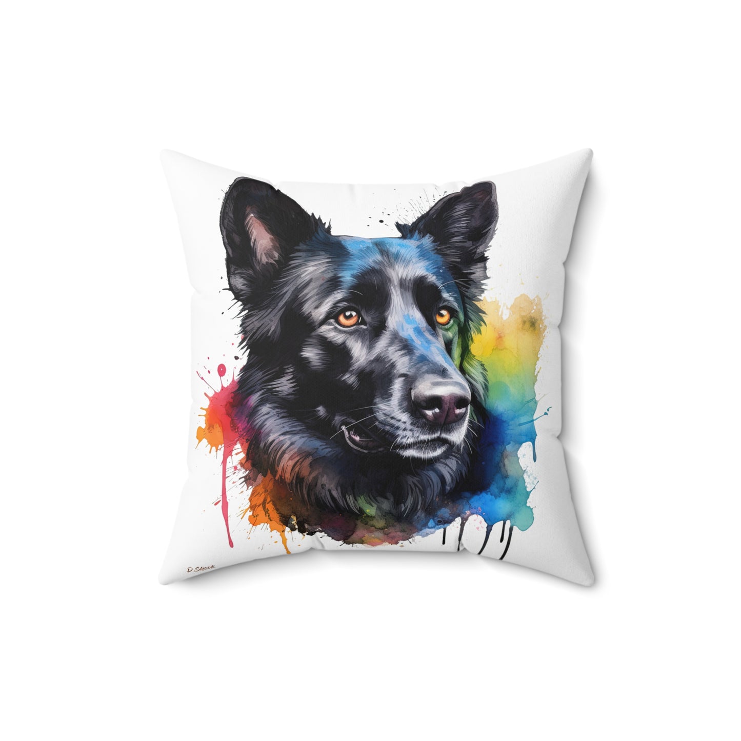 German Sheppard 22 Spun Polyester Square Pillow