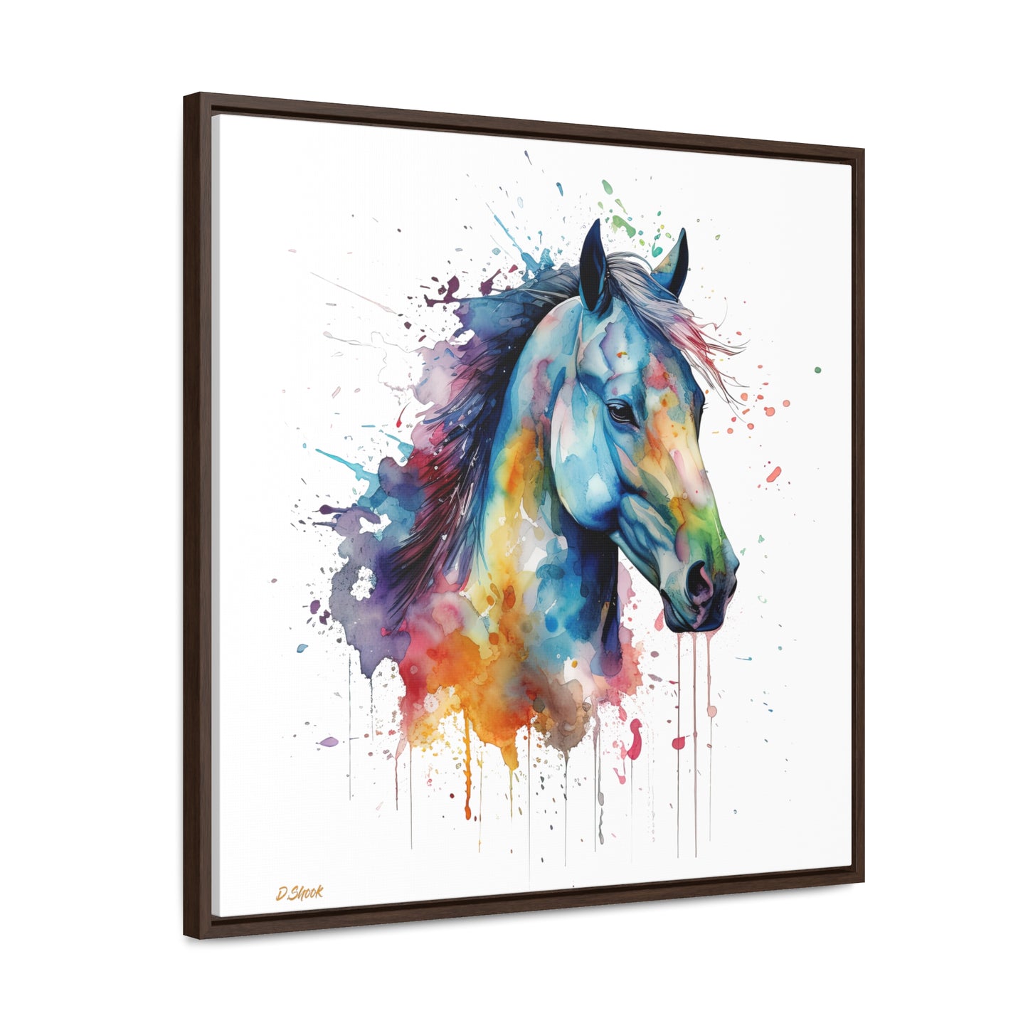 Horse Rescue 13 Gallery Canvas Wraps, Square Frame