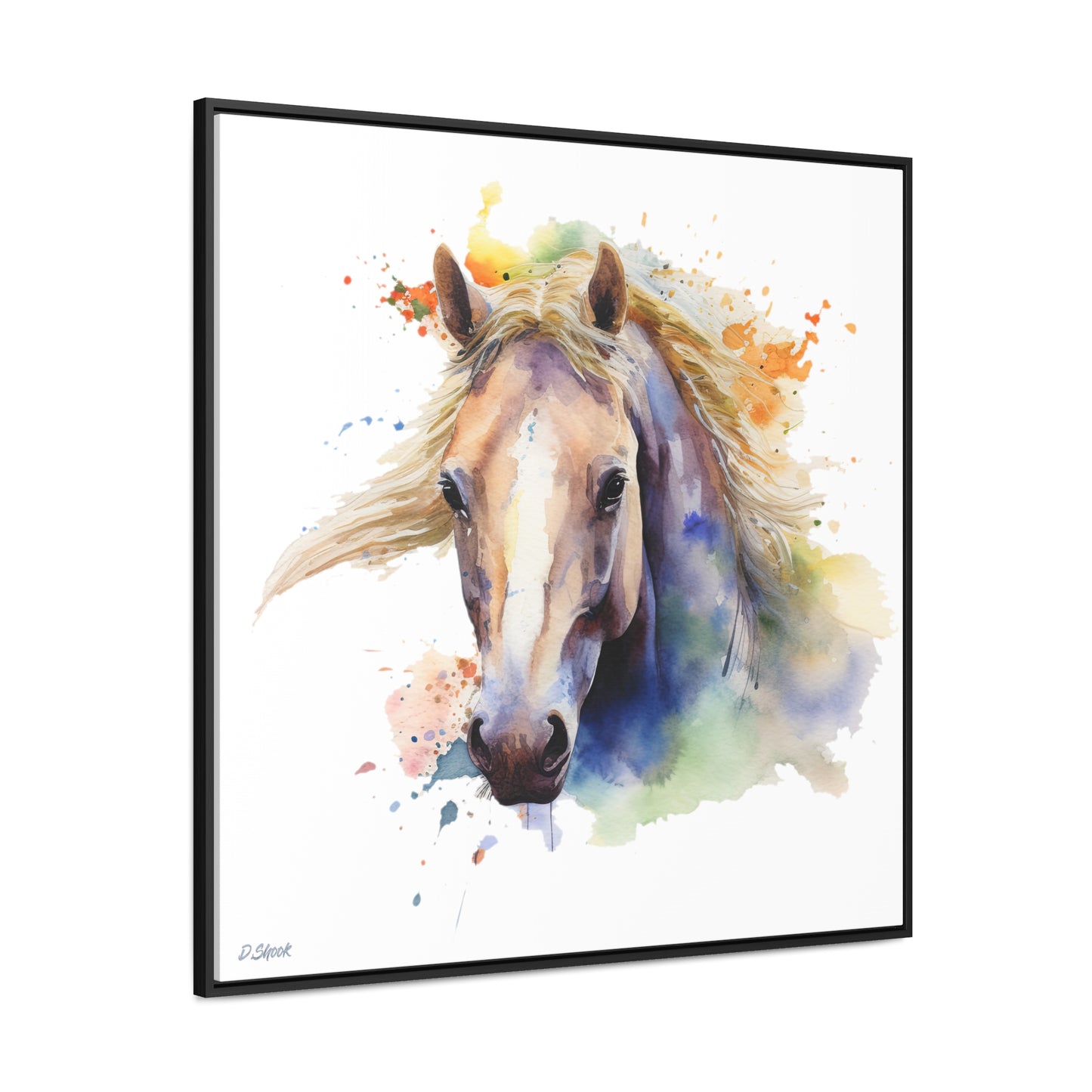 Horse Rescue 19 Gallery Canvas Wraps, Square Frame