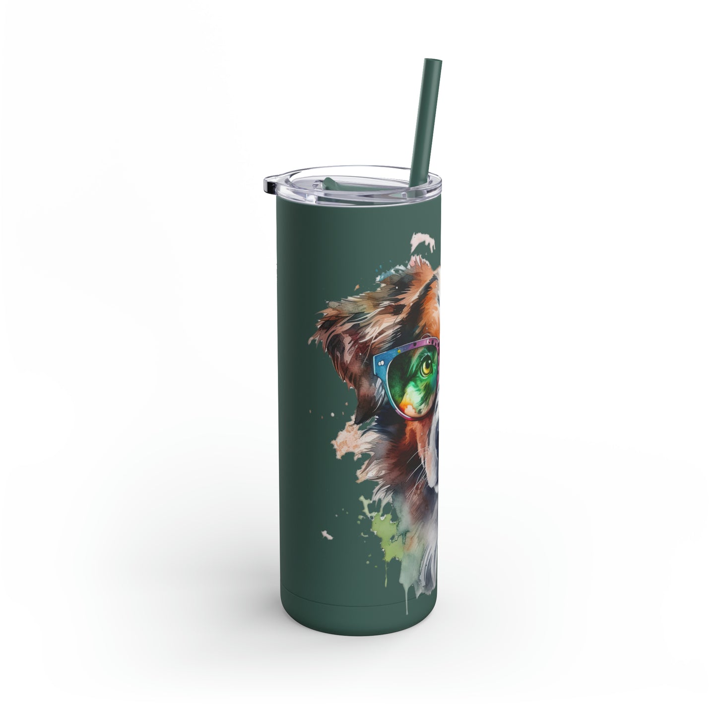 Australian Shepherd 5 Maars Maker Skinny Matte Tumbler, 20oz