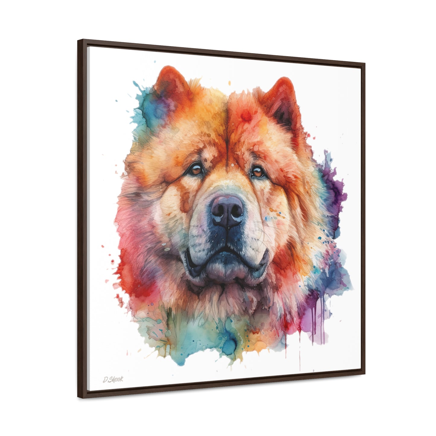Chow Chow 2 Gallery Canvas Wraps, Square Frame