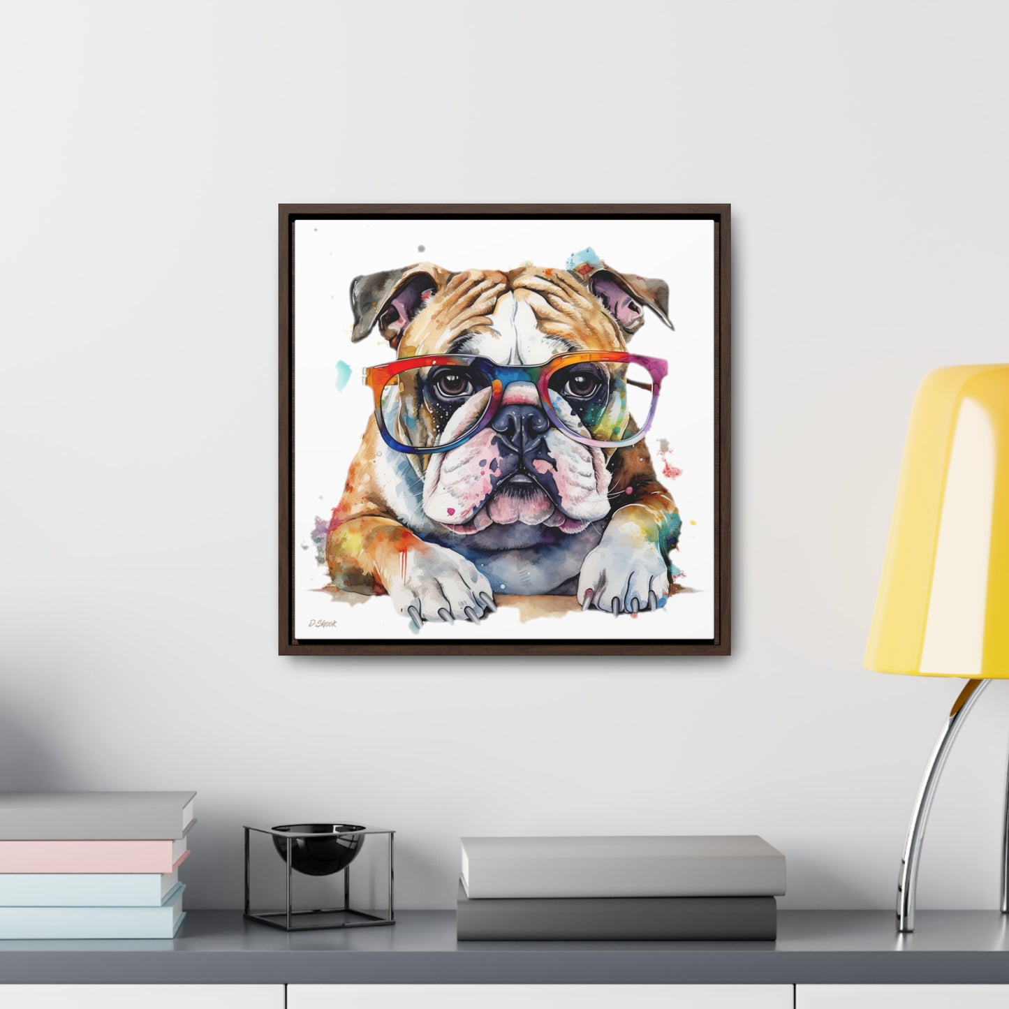 bulldog 5 Gallery Canvas Wraps, Square Frame