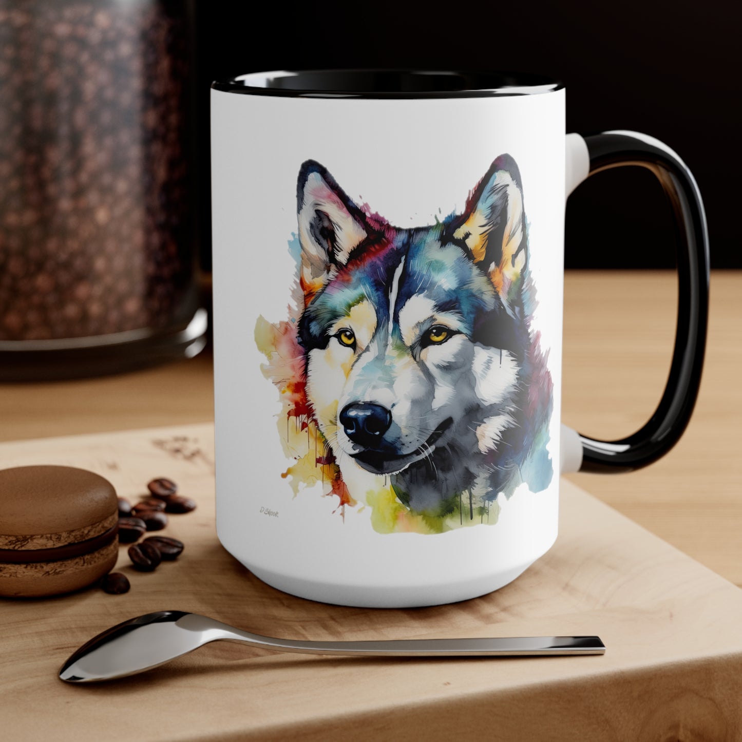 Siberian Husky 3 Accent Mugs
