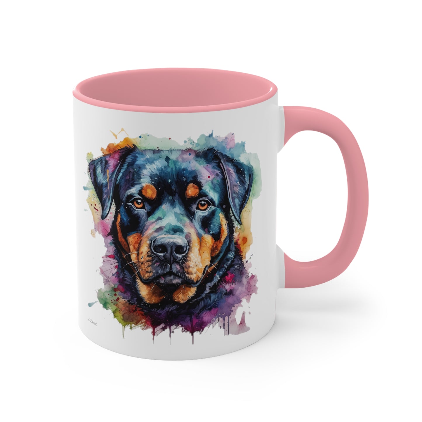 Rottweiler 2 Accent Mugs