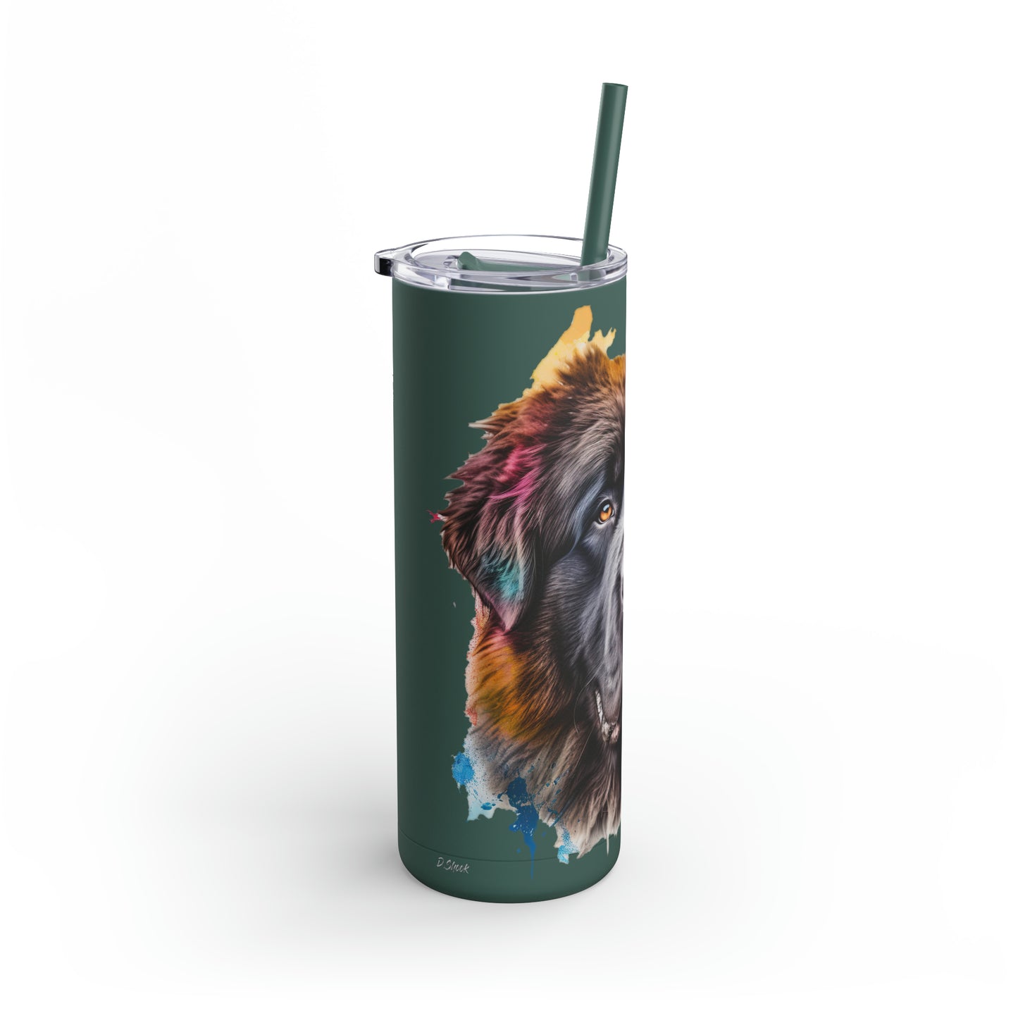 Newfoundland Dog 3 Maars Maker Skinny Matte Tumbler, 20oz